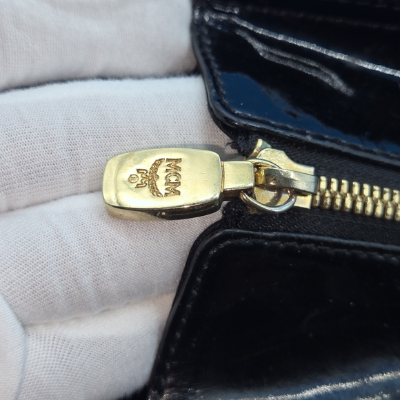 MCM Black Embossed Tote Bag - Picture 7 of 11